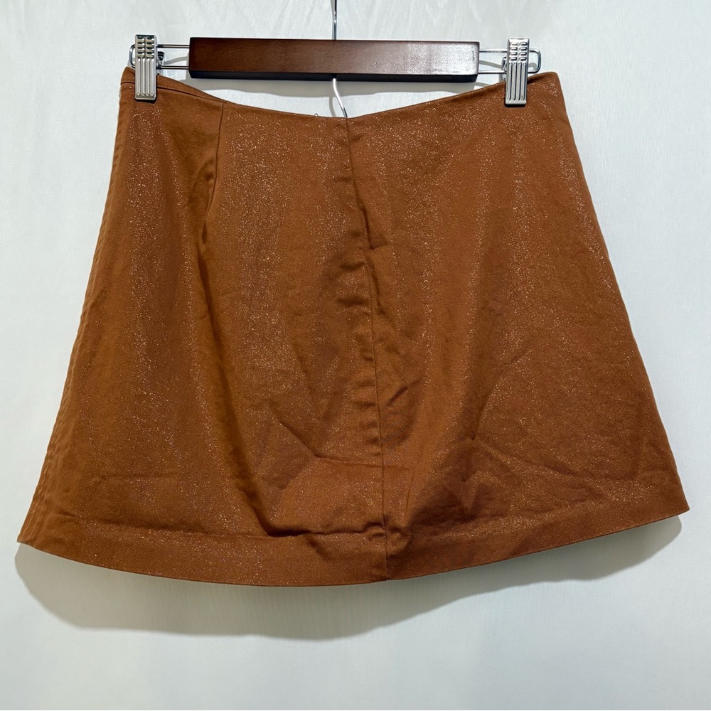 Betsey Johnson Vintage Brown Midi Skirt Y2K Coquette Feminine Made USA Size M
